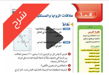 شرح درس علاقات الزوايا والمستقيمات